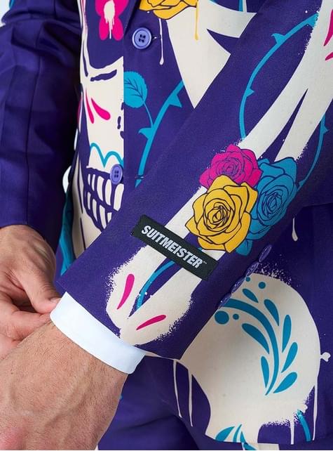 Traje Esqueleto Catrina “ Sugar Skull Purple“ - Suitmeister - Opposuits | Funidelia