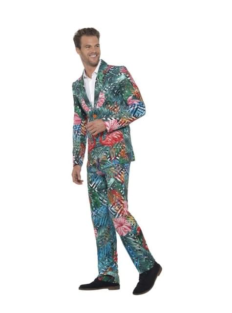 Traje Hawaiano con flamencos