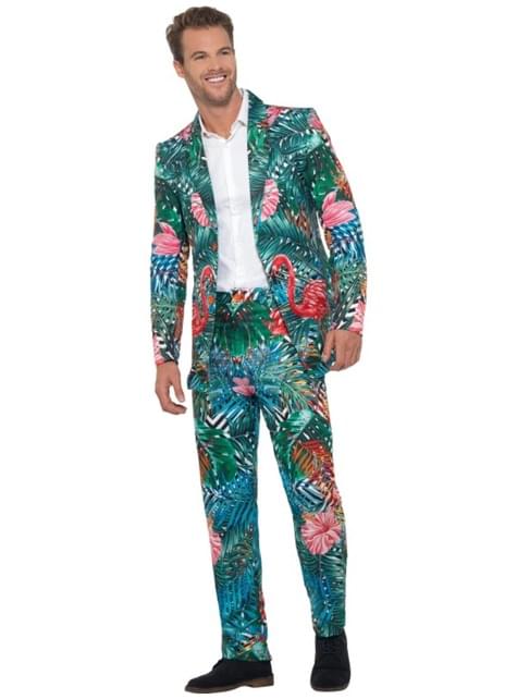 Traje Hawaiano con flamencos