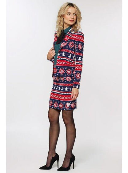 Traje Navideño Azul “Nordic Noelle“ para mujer - Opposuits - Opposuits | Funidelia