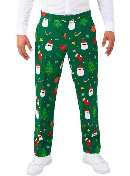 Traje Papá Noel verde “Festivity Green“ - Opposuits
