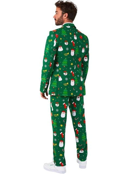 Traje Papá Noel verde “Festivity Green“ - Opposuits