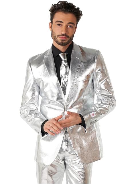 Traje plateado “Shiny silver“ - Opposuits - Opposuits | Funidelia