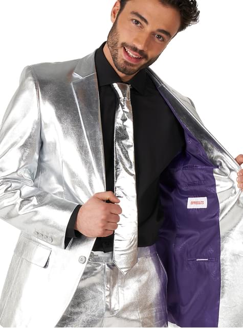 Traje plateado “Shiny silver“ - Opposuits - Opposuits | Funidelia