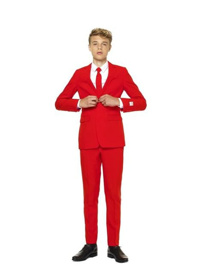 Traje Rojo “Red Evil“ para adolescente - Opposuits - Opposuits | Funidelia