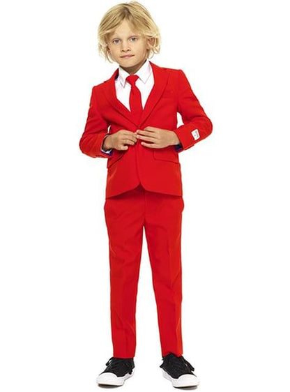 Traje Rojo “Red Evil“ para niño - Opposuits - Opposuits | Funidelia