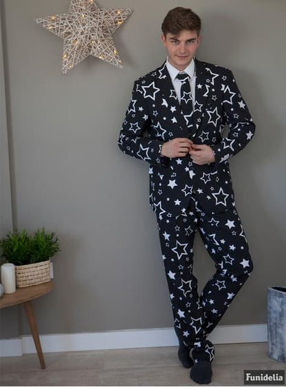 Traje Negro con Estrellas “Starring“ - Opposuits