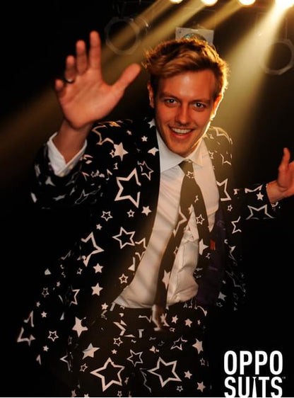 Traje Negro con Estrellas “Starring“ - Opposuits