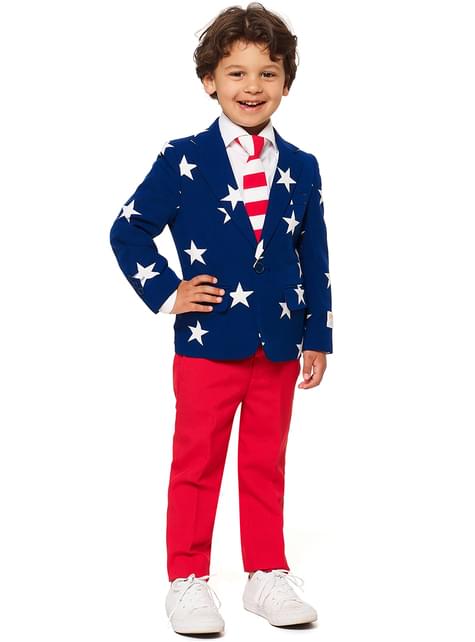 Traje de la Bandera de USA “Stars and Stripes“ para niño - Opposuits - Opposuits | Funidelia