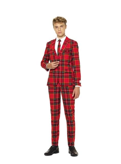 Traje estampado escocés “Lumberjack“ para adolescente - Opposuits - Opposuits | Funidelia