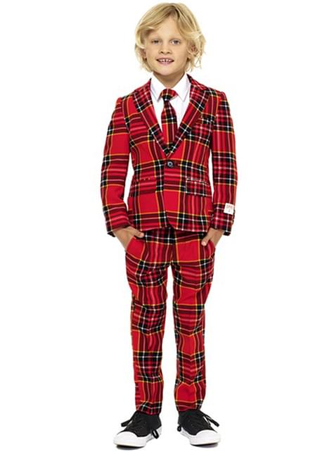 Traje estampado escocés “Lumberjack“ para niño - Opposuits - Opposuits | Funidelia