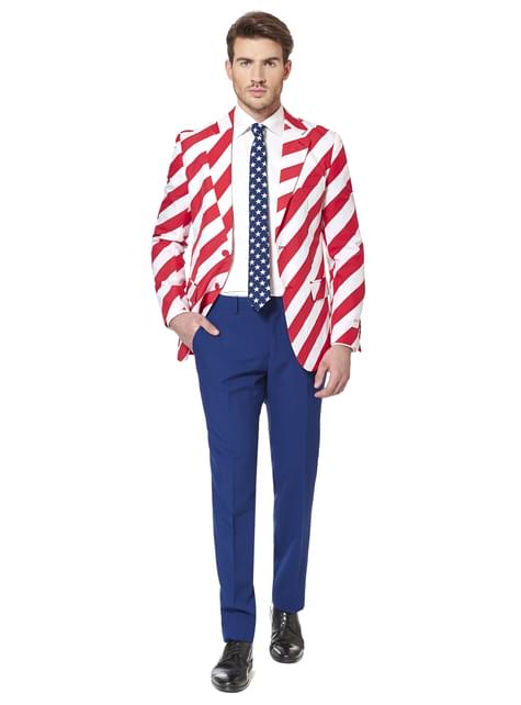 Traje de la Bandera de USA “United Stripes“ - Opposuits - Opposuits | Funidelia