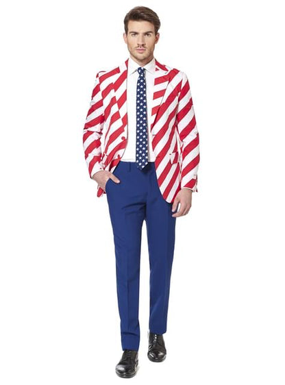 Traje de la Bandera de USA “United Stripes“ - Opposuits - Opposuits | Funidelia
