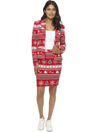 Traje Navideño Rojo “Wondergirl“ para mujer - Opposuits - Opposuits | Funidelia