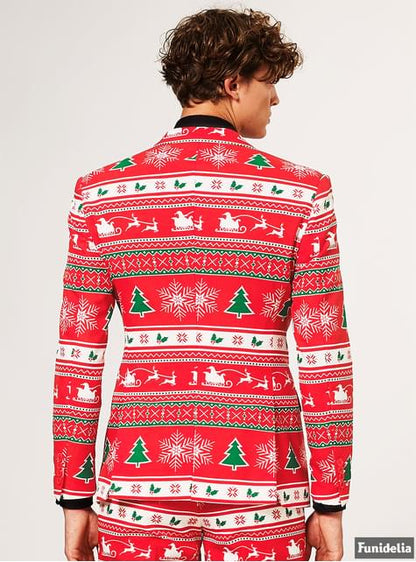 Traje Navideño Rojo “Wonderland“ - Opposuits - Opposuits | Funidelia