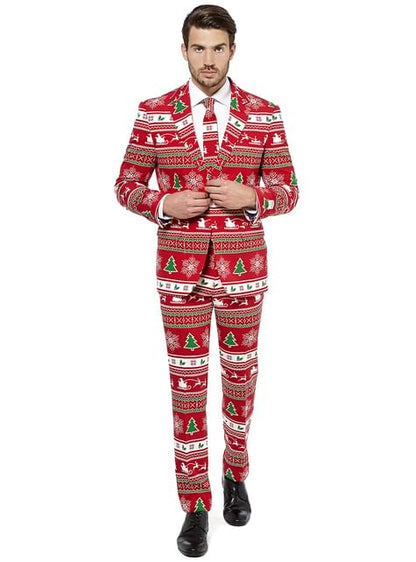 Traje Navideño Rojo “Wonderland“ - Opposuits - Opposuits | Funidelia