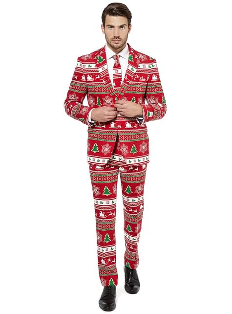 Traje Navideño Rojo “Wonderland“ - Opposuits - Opposuits | Funidelia