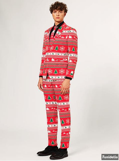 Traje Navideño Rojo “Wonderland“ - Opposuits - Opposuits | Funidelia