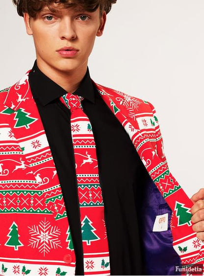 Traje Navideño Rojo “Wonderland“ - Opposuits - Opposuits | Funidelia