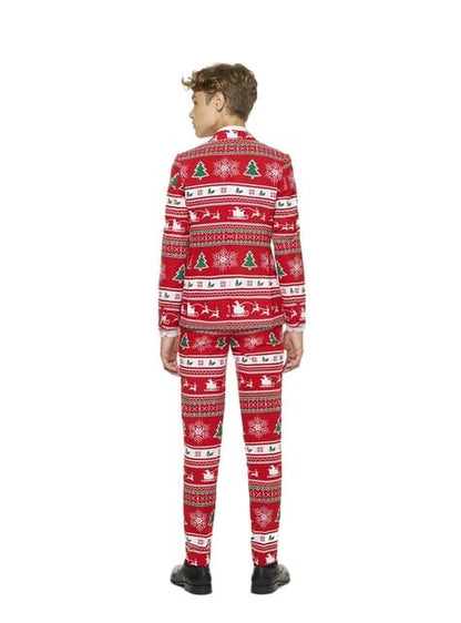 Traje Navideño Rojo “Wonderland“ para adolescente - Opposuits - Opposuits | Funidelia