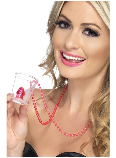 Vaso de chupito con pene