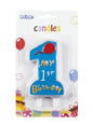 Vela 1 My 1st Birthday azul