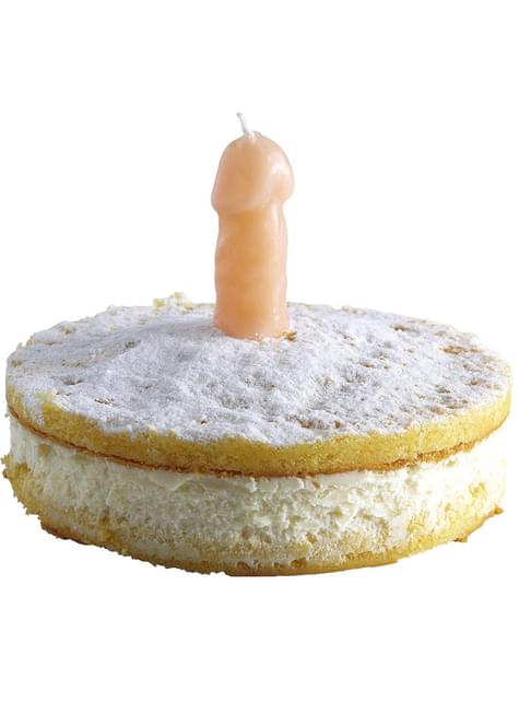 Vela con forma de pene