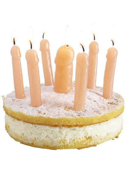 Vela con forma de pene