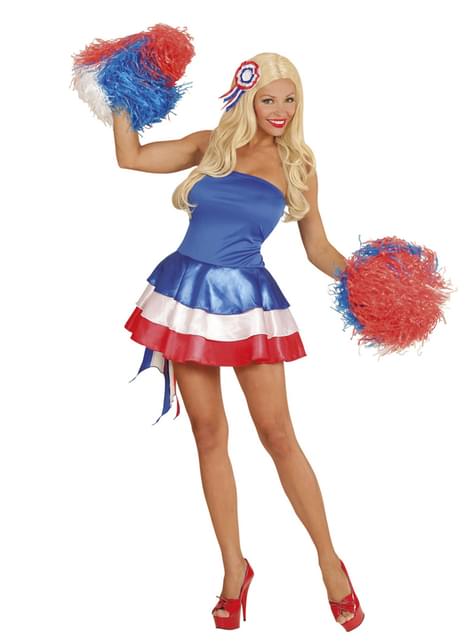 Vestido animadora de Francia para mujer