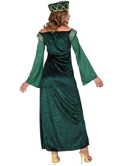 Vestido princesa medieval verde - Widmann | Funidelia