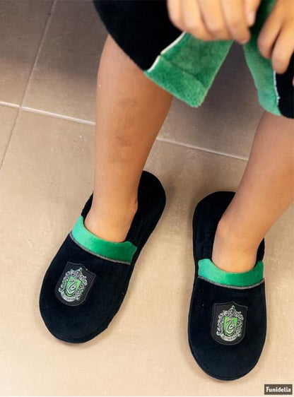 Zapatillas de estar por casa Slytherin para niños - Harry Potter - Funiglobal | Funidelia